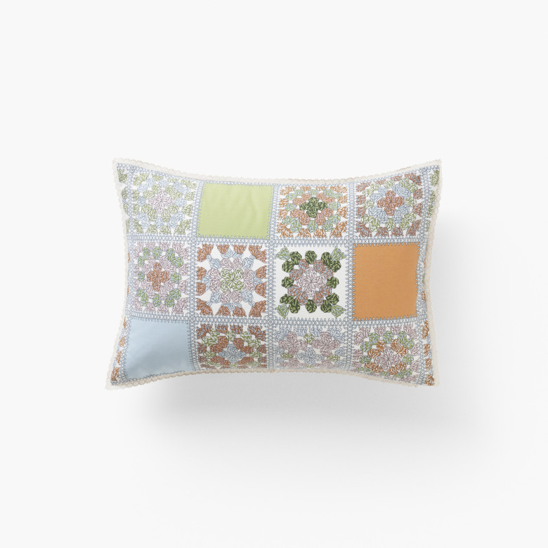 Taie d'oreiller rectangulaire pur coton Méli-Mélo