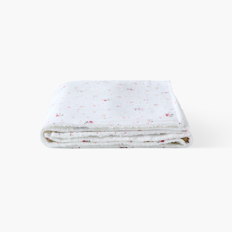 Plaid enfant Lino gaze de coton nude