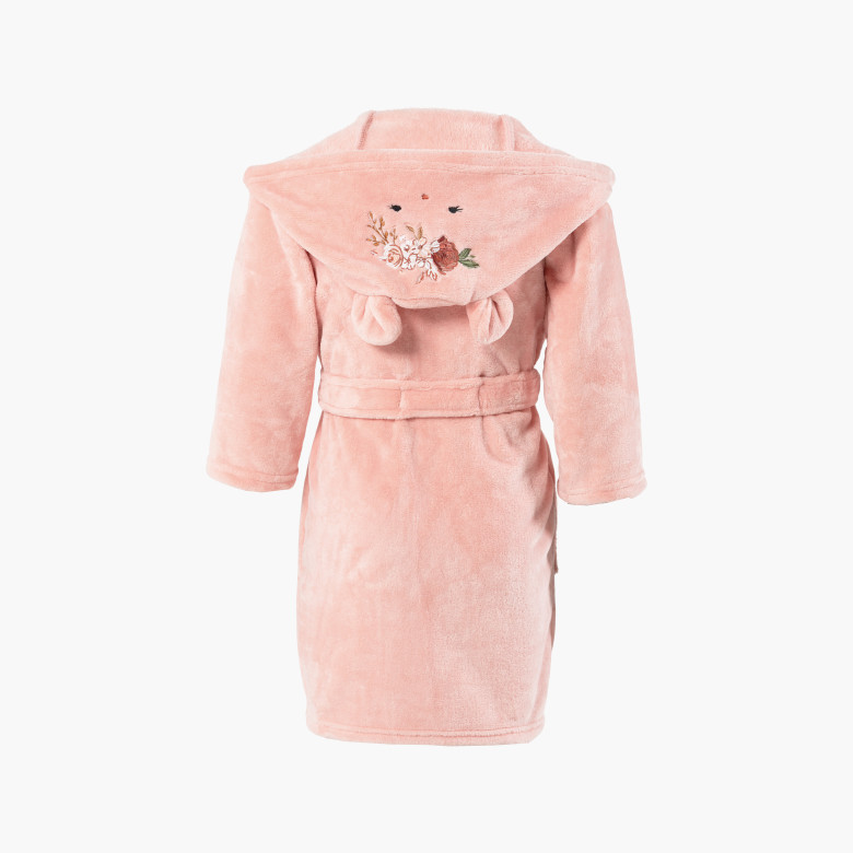Robe de chambre enfant polaire à capuche Sweetful rose