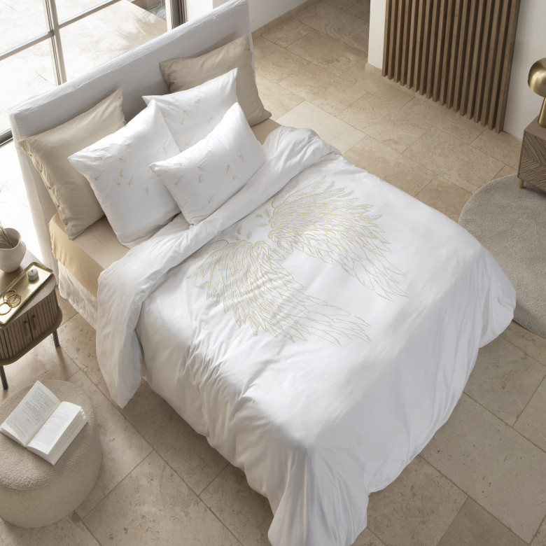Housse de couette satin de coton Mon Ange