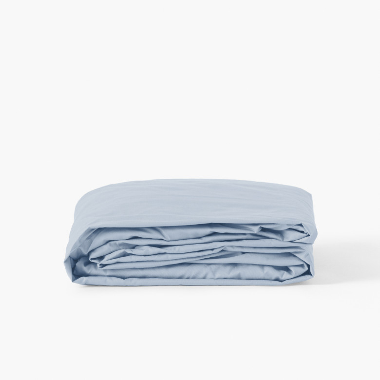 Drap housse coton Neo bleu ciel