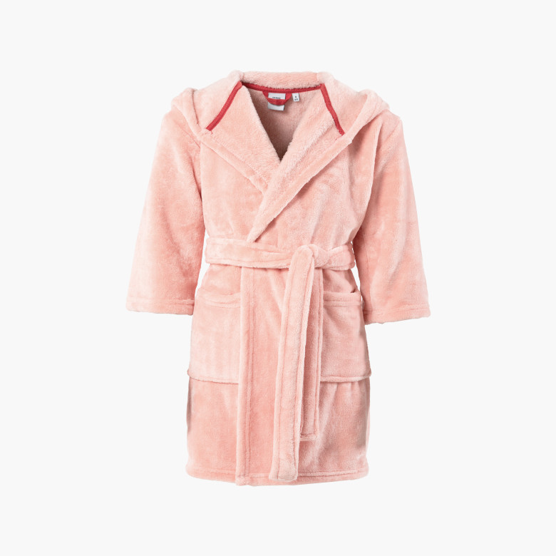 Robe de chambre enfant polaire à capuche Sweetful rose