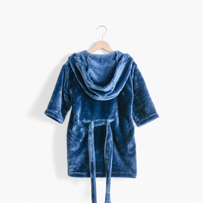 Robe de chambre enfant polaire à capuche Océanos