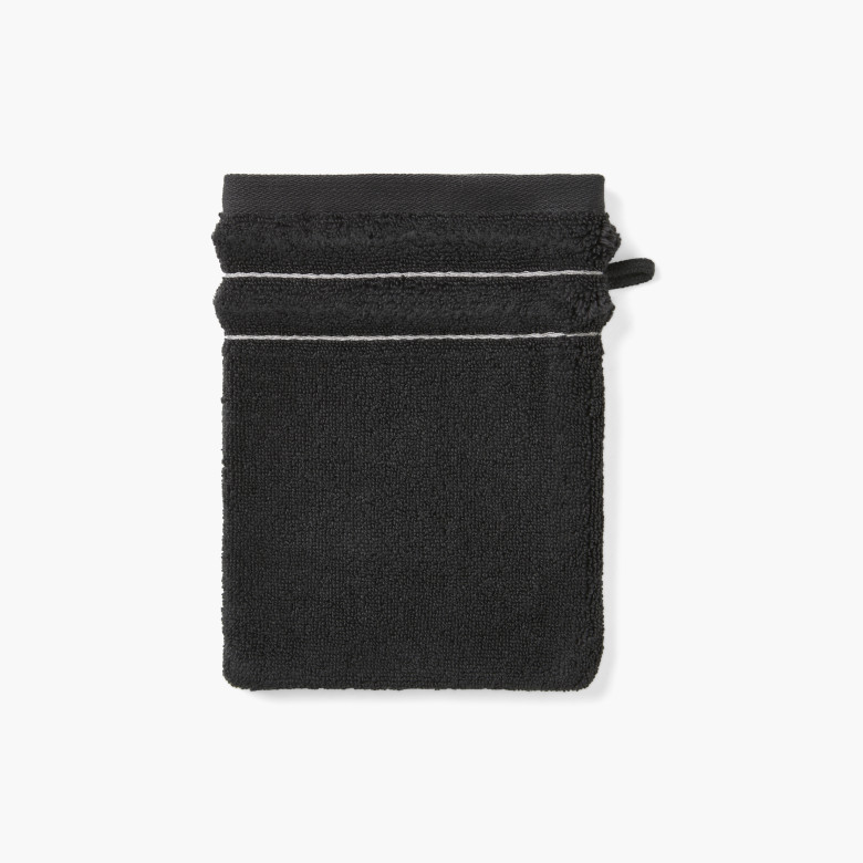 Gant de toilette coton Ikebana graphite