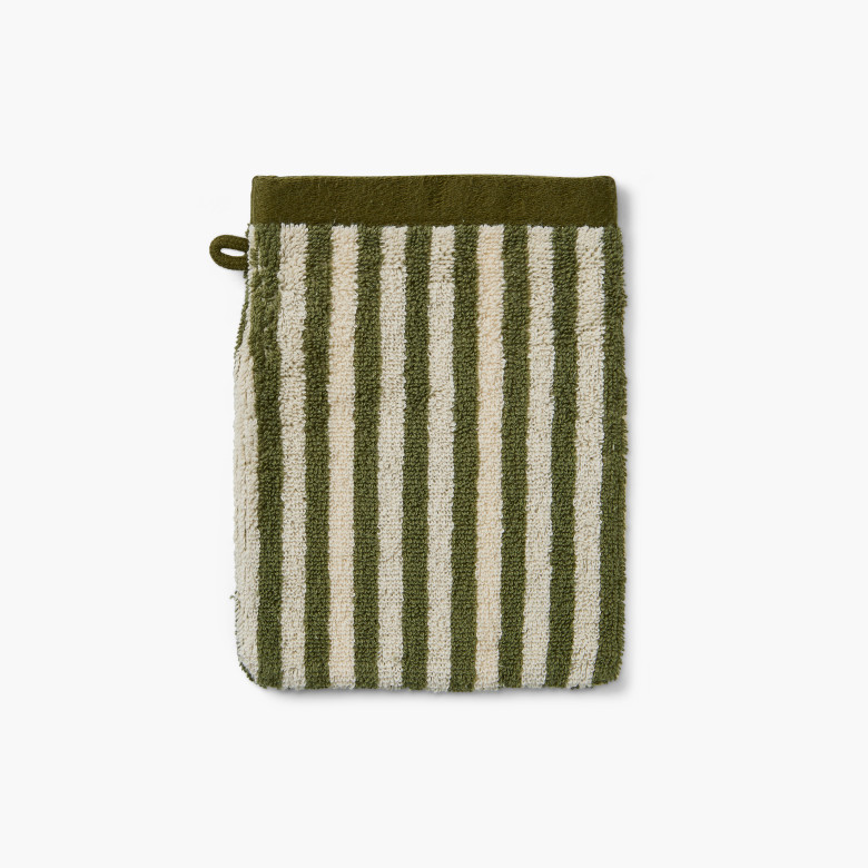 Gant de toilette coton Elie Kaki