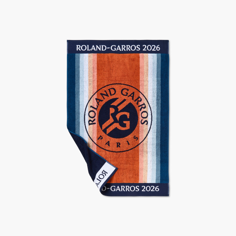 Serviette de toilette coton bio joueur•se Roland-Garros 2026 multicolore