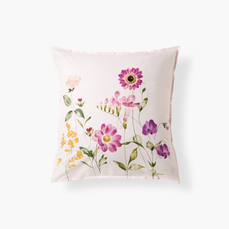 Taie d'oreiller carrée coton Nubepine Eva Edelstein x Carré Blanc