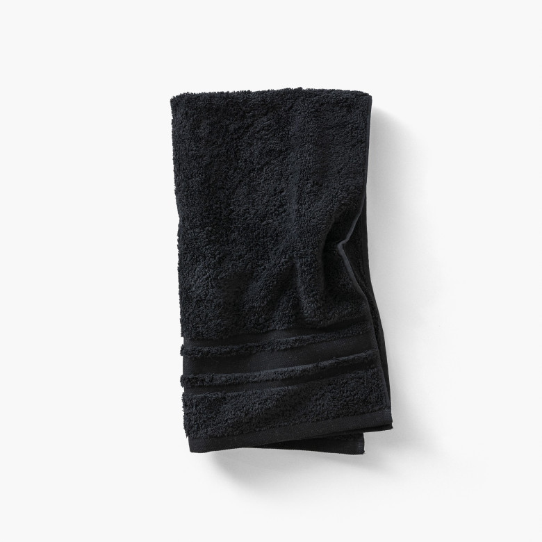 Serviette de toilette coton Lola II noir