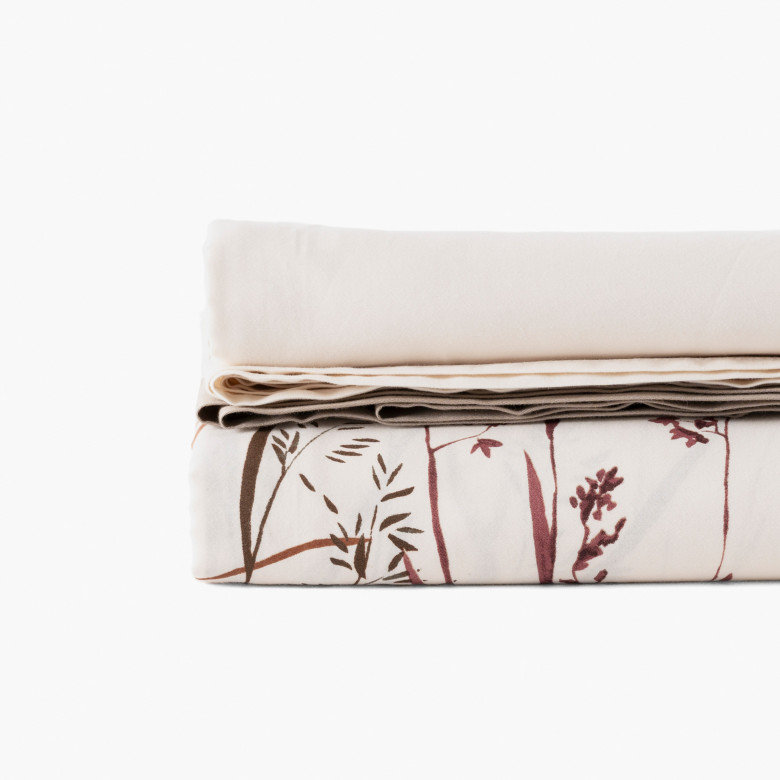 Drap de lit satin de coton Aura