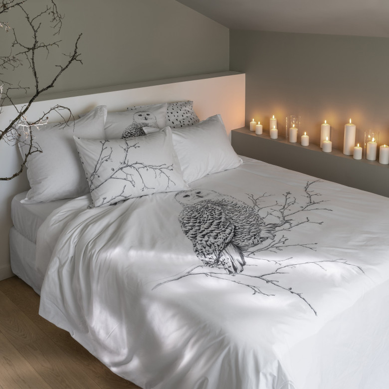 Housse de couette réversible coton Harfang