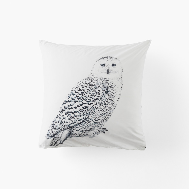 Taie d'oreiller carrée coton Harfang