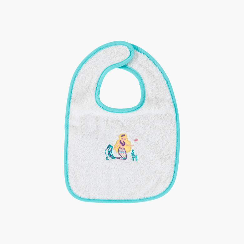 Bavoir coton Calliopé blanc