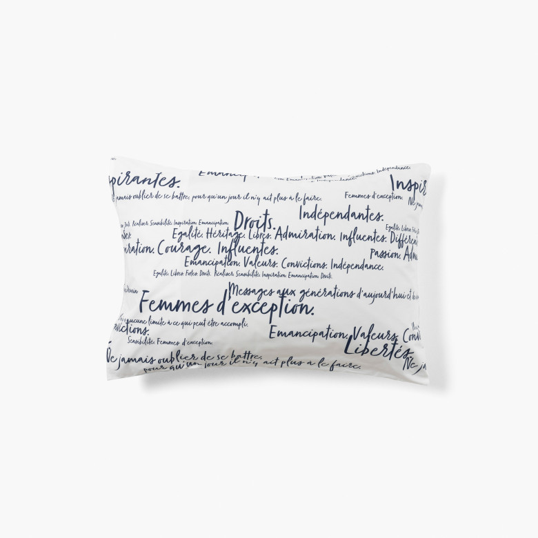 Taie d'oreiller rectangulaire percale de coton Simones