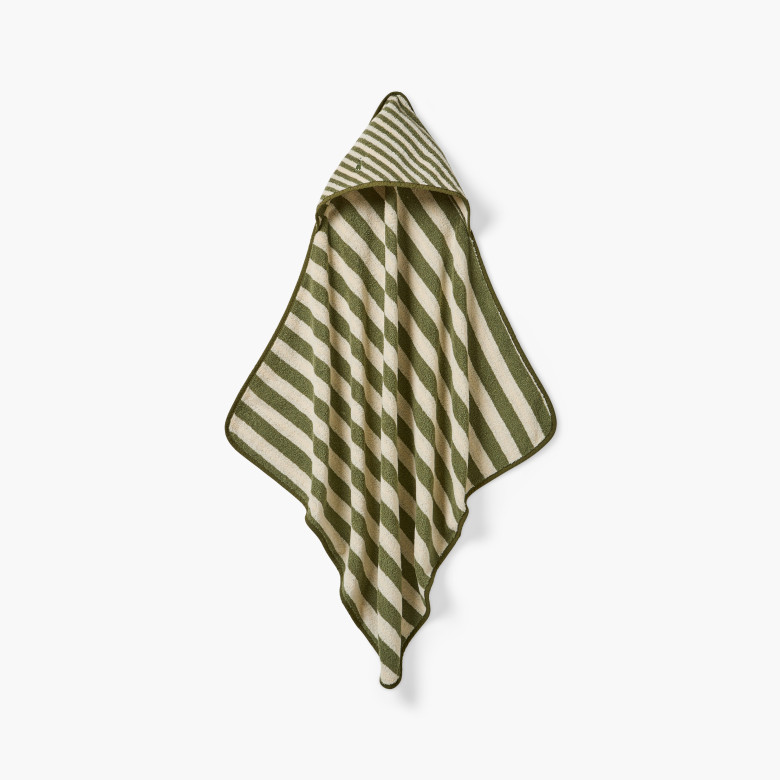 Cape de bain coton Elie kaki