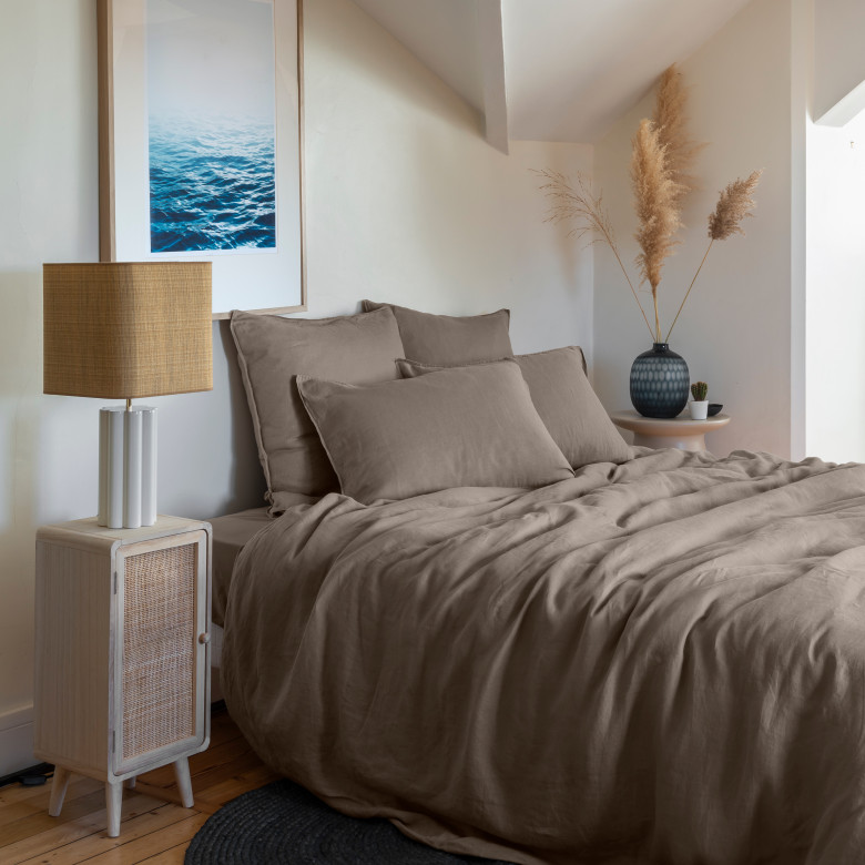 Housse de couette SONGE Taupe