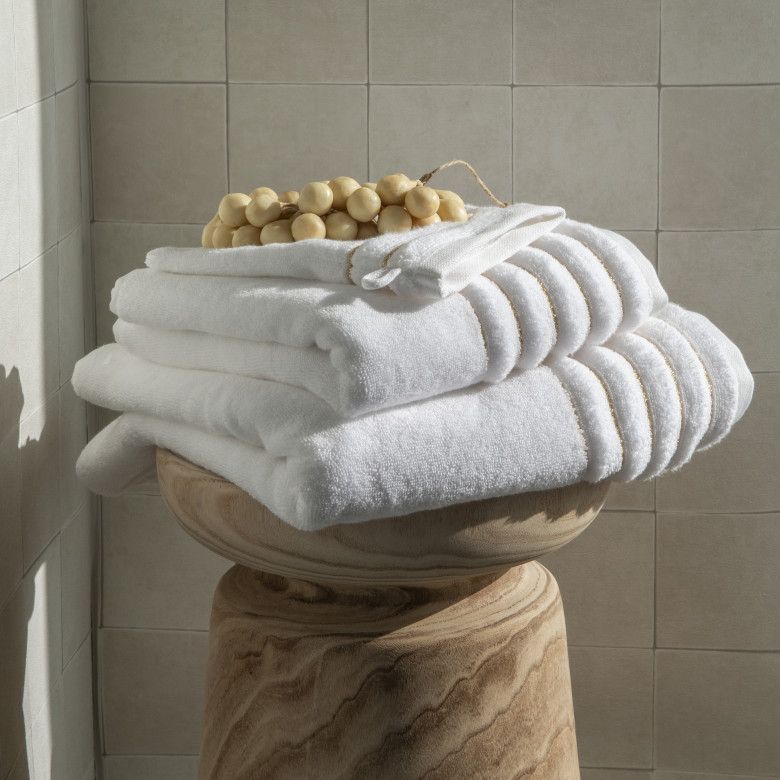 Gant de toilette coton Mon Ange blanc