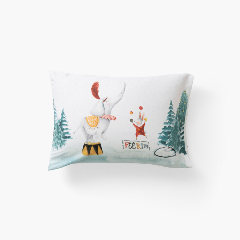 Taie d'oreiller rectangulaire pur coton Féeries