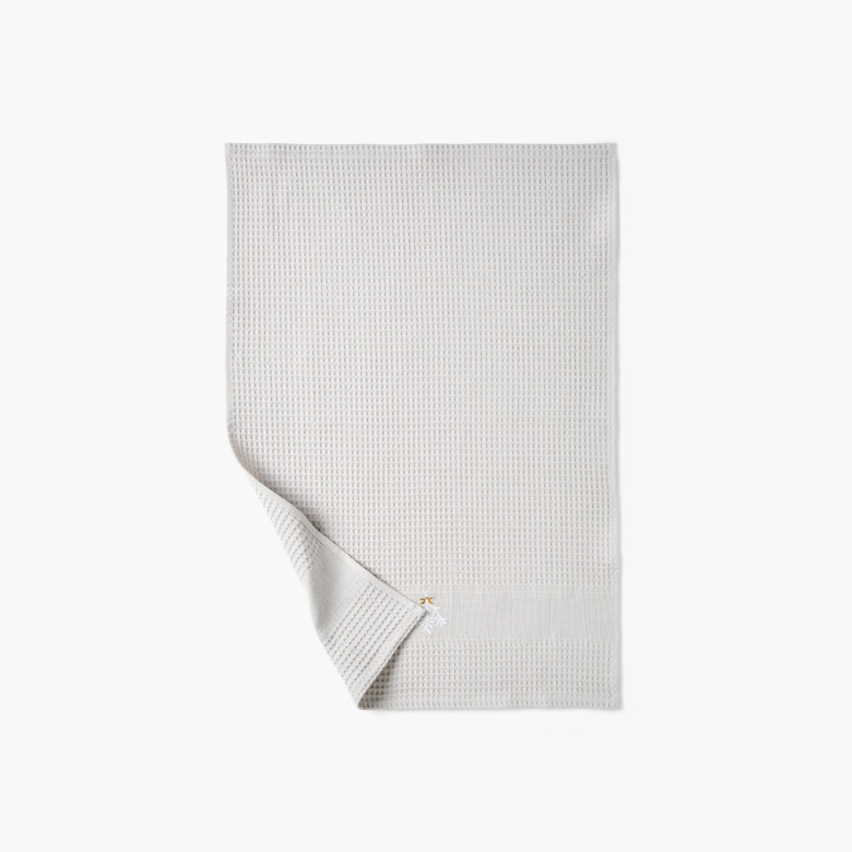 Torchon coton nid d'abeille Veillée perle