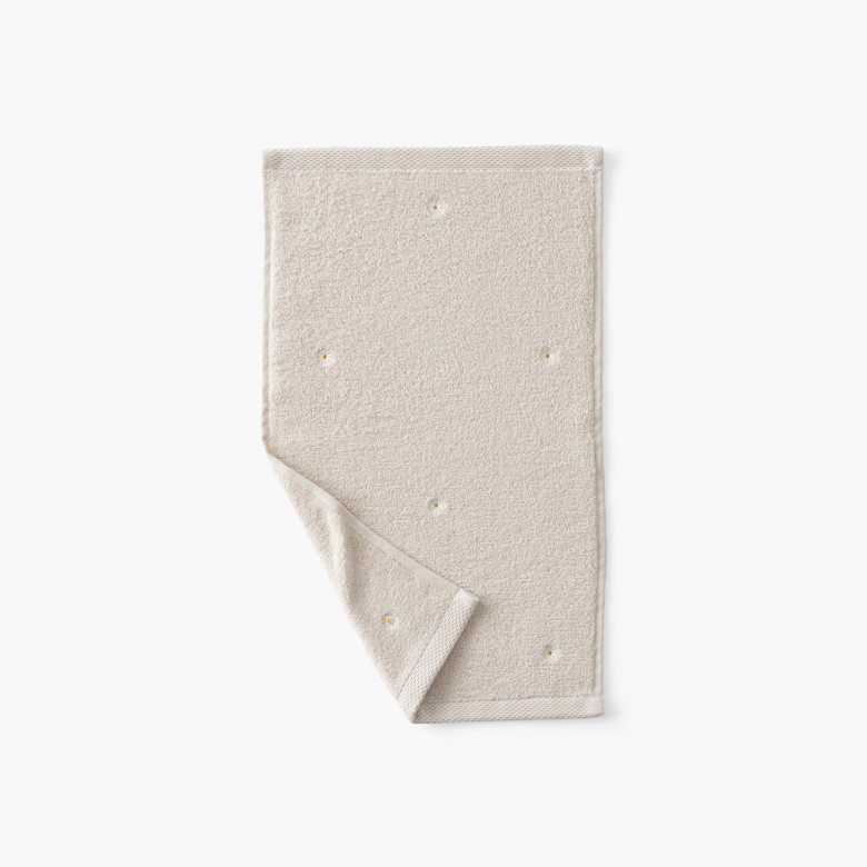 Serviette invité coton Zéphire dune marguerite