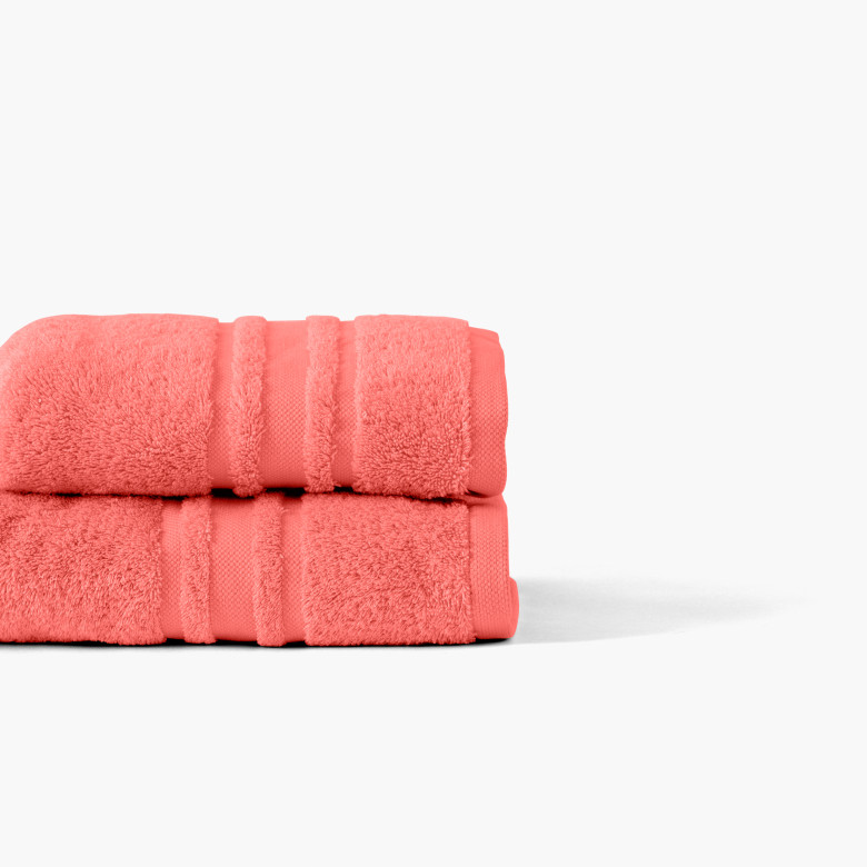 Drap de bain coton Lola II corail
