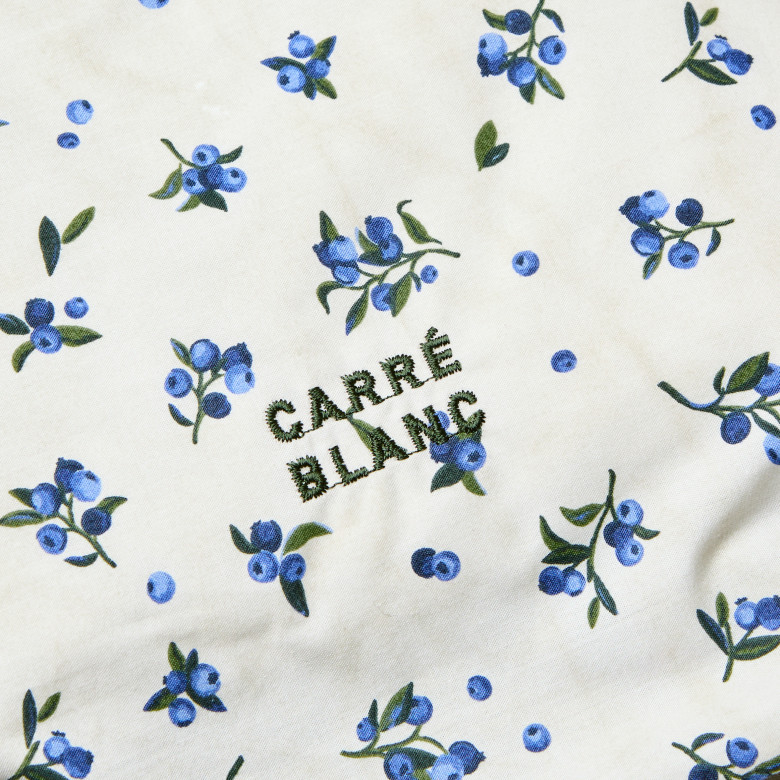 Housse de couette coton Neo kaki myrtille