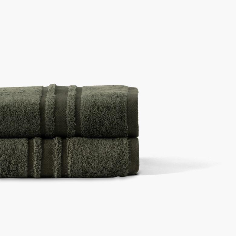 Drap de bain coton Lola II vert kaki