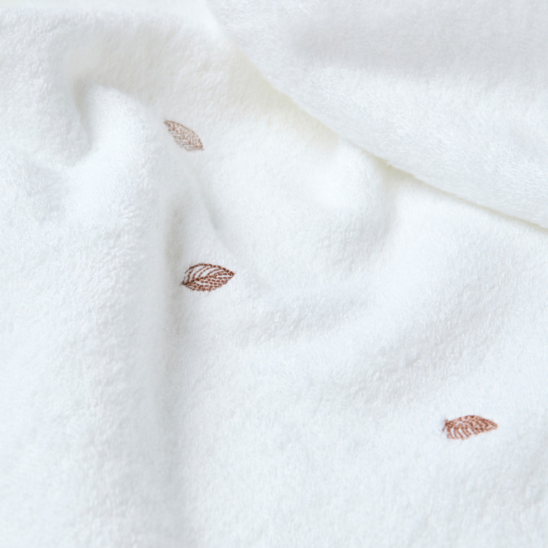 Serviette de toilette coton et viscose de bambou Equinoxe II blanc