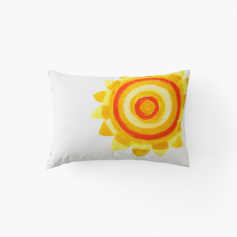 Taie d'oreiller rectangulaire coton bio Pinata