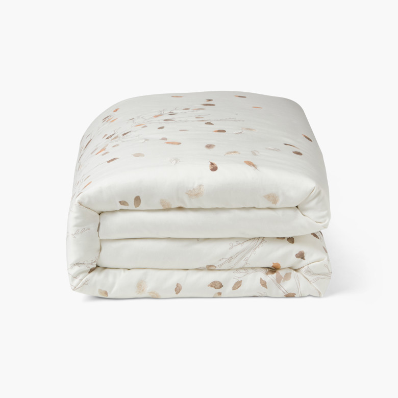 Housse de couette satin de coton Equinoxe II lin