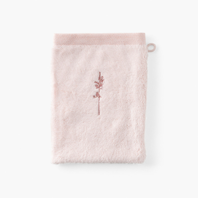 Gant de toilette coton et viscose de bambou Aura nude
