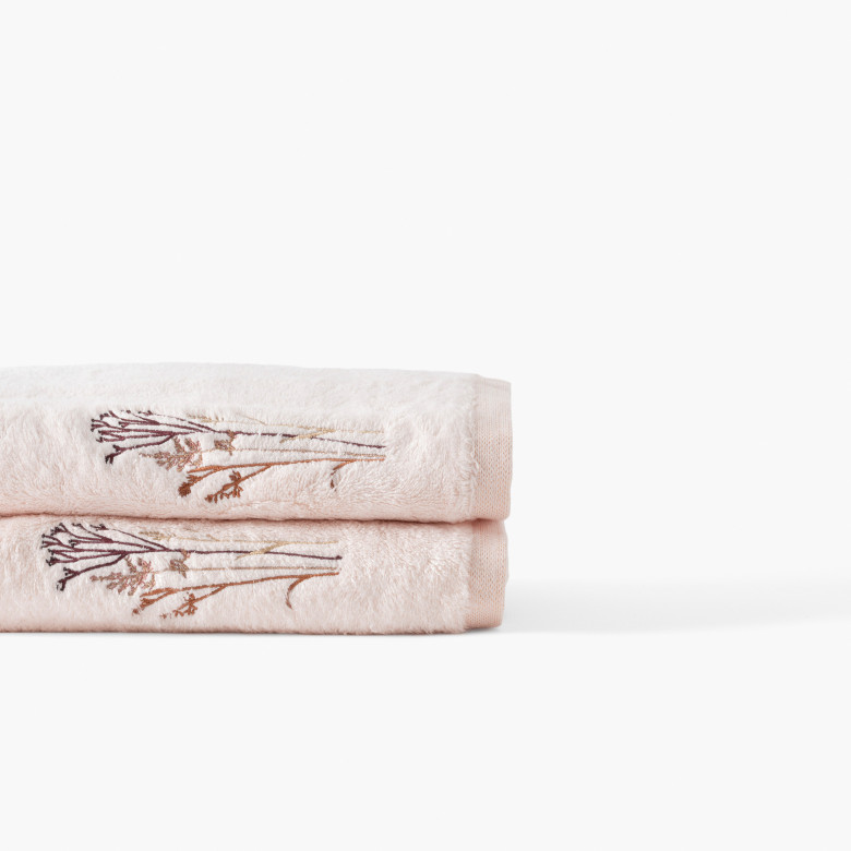 Drap de bain coton et viscose de bambou Aura nude