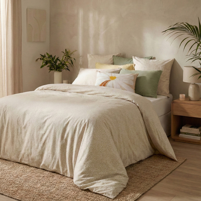 Housse de couette réversible coton bio À la folie