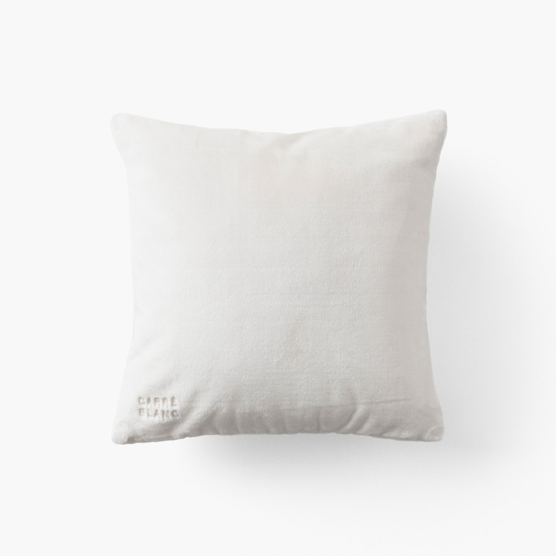 Housse de coussin polaire Oslo ivoire