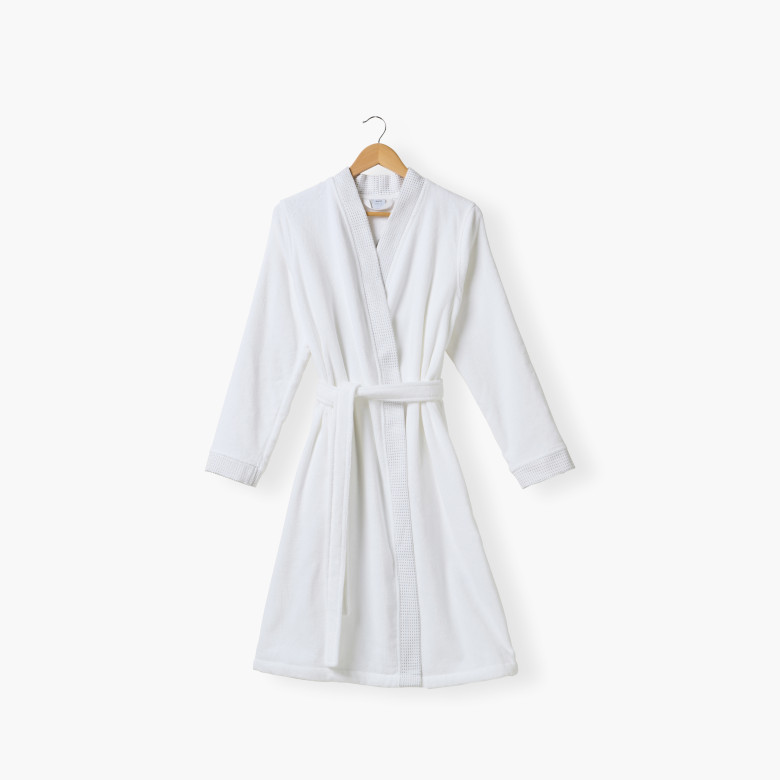 Peignoir femme coton Ephelia Blanc