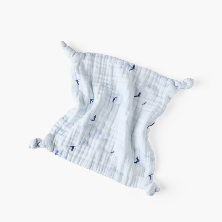 Doudou gaze de coton Lino encre