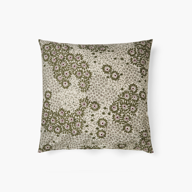 Taie d'oreiller carrée coton Orangerie