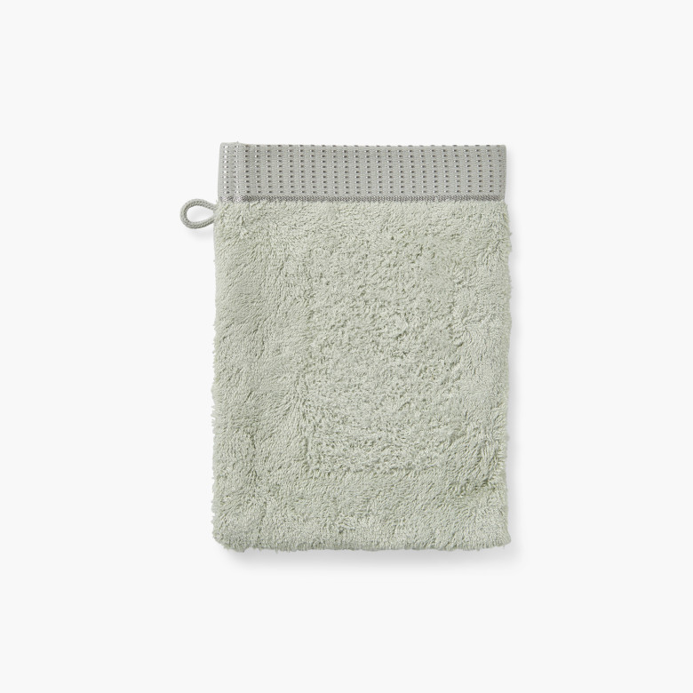 Gant de toilette coton et viscose de bambou Ephelia jade