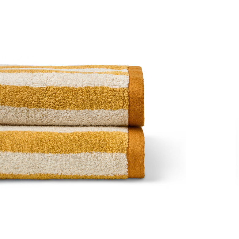 Drap de bain coton Elie miel