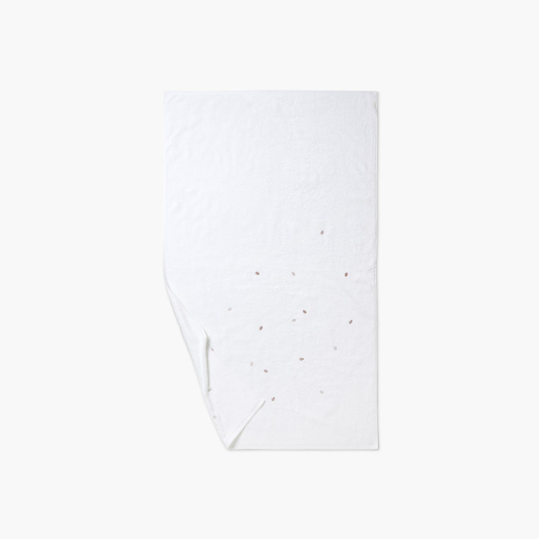 Drap de bain coton et viscose de bambou Equinoxe II blanc