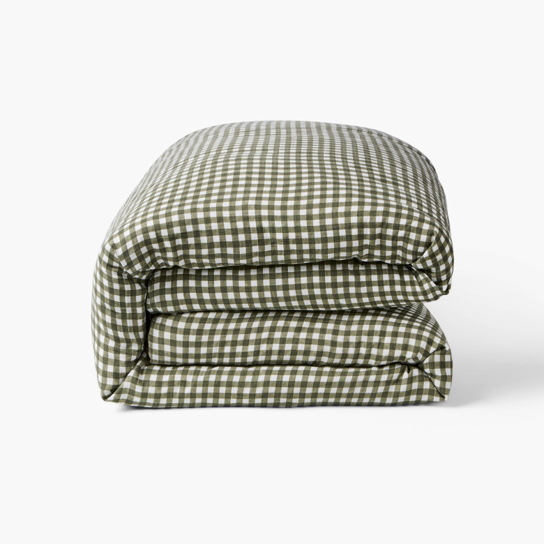 Housse de couette gaze de coton Abelia bocage vichy