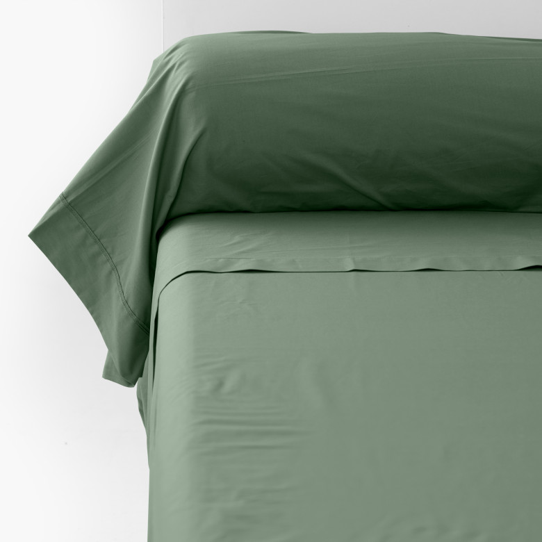 Taie de traversin percale de coton Neo thym