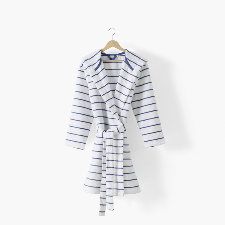 Peignoir femme à capuche coton Hypnotic blanc
