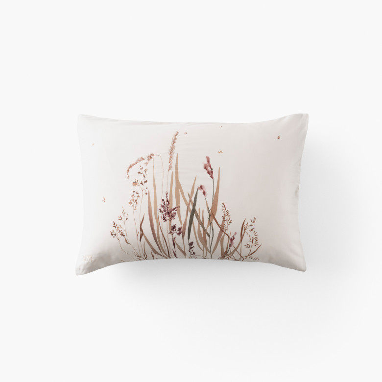 Taie d'oreiller rectangulaire satin de coton Aura