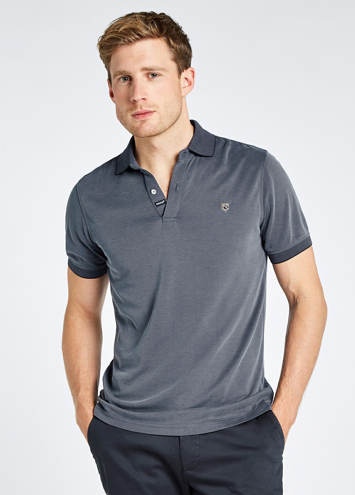 Dubarry Sweeney Men's Polo Shirts Blue