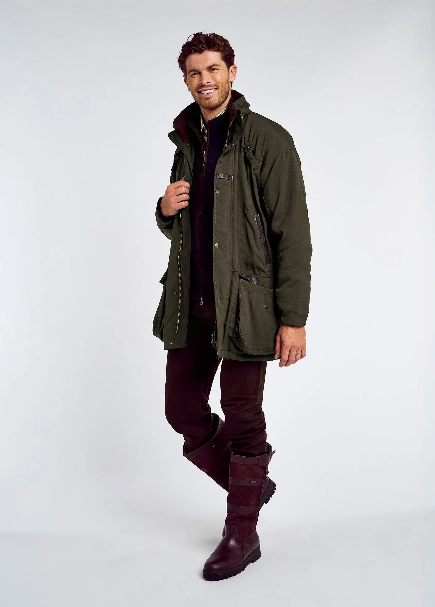 Longacre Men's Waterproof Jacket - Olive