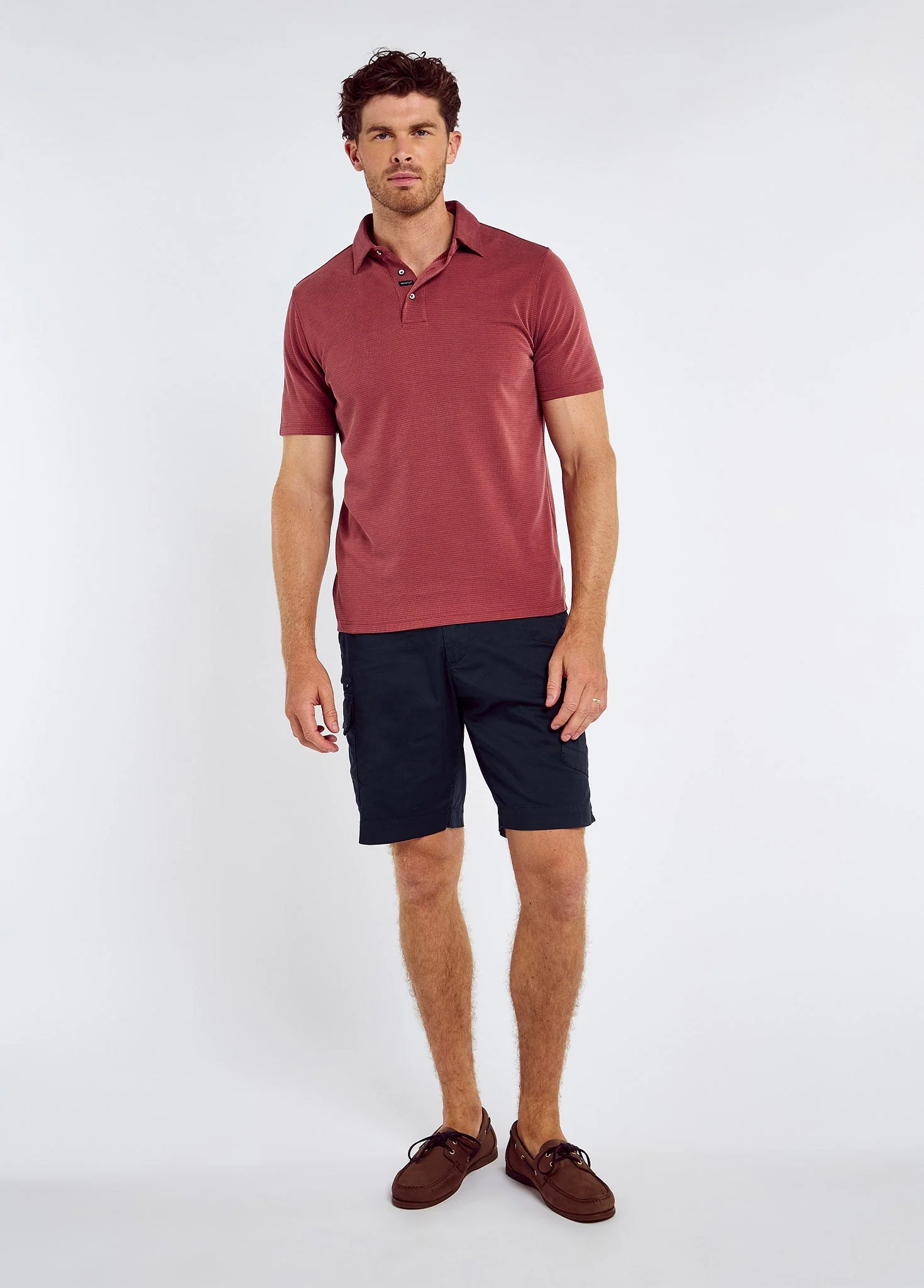 Gilligan Men's Tencel™ Modal polo - Wine