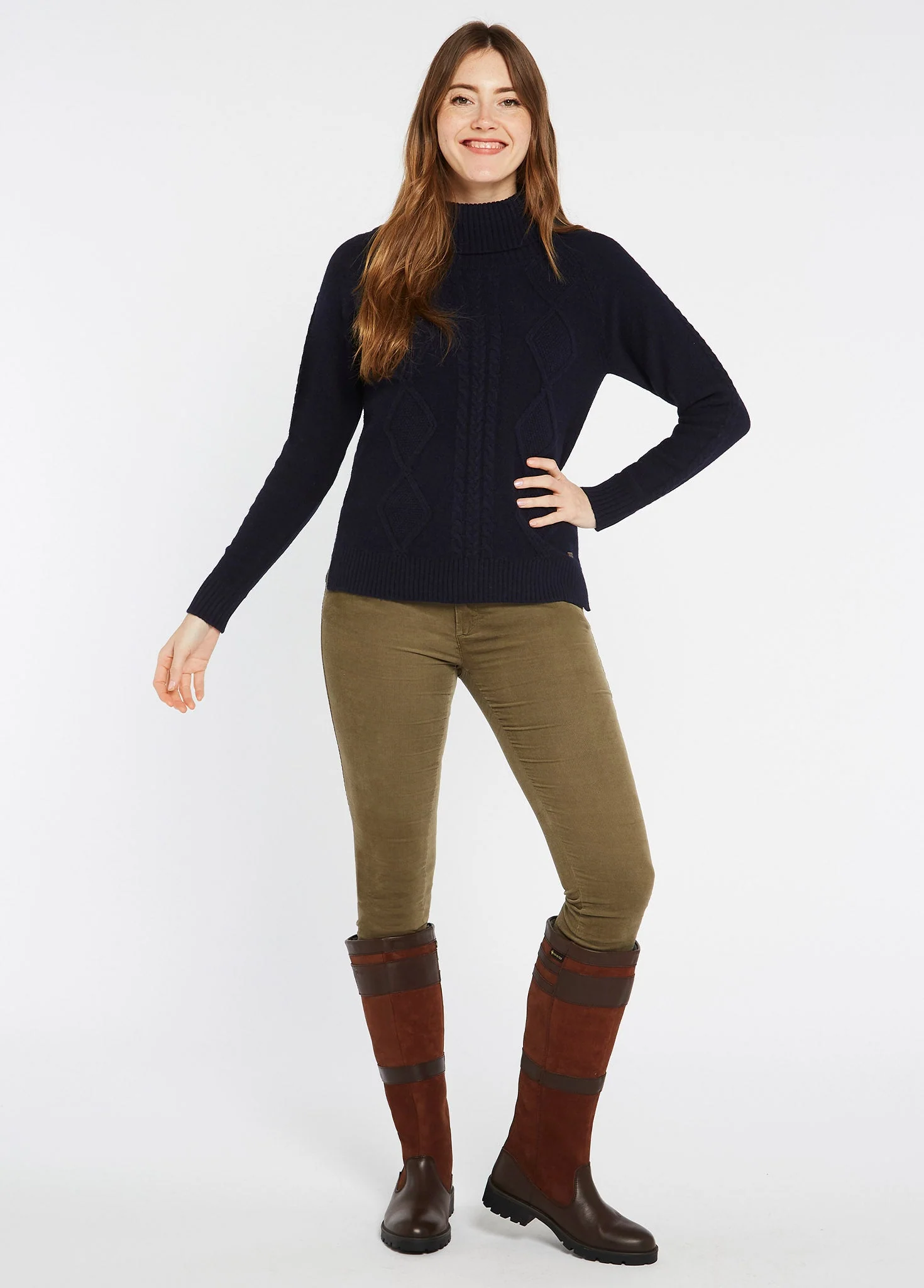 Kirkwood Women's Chunky Sweater - Navy