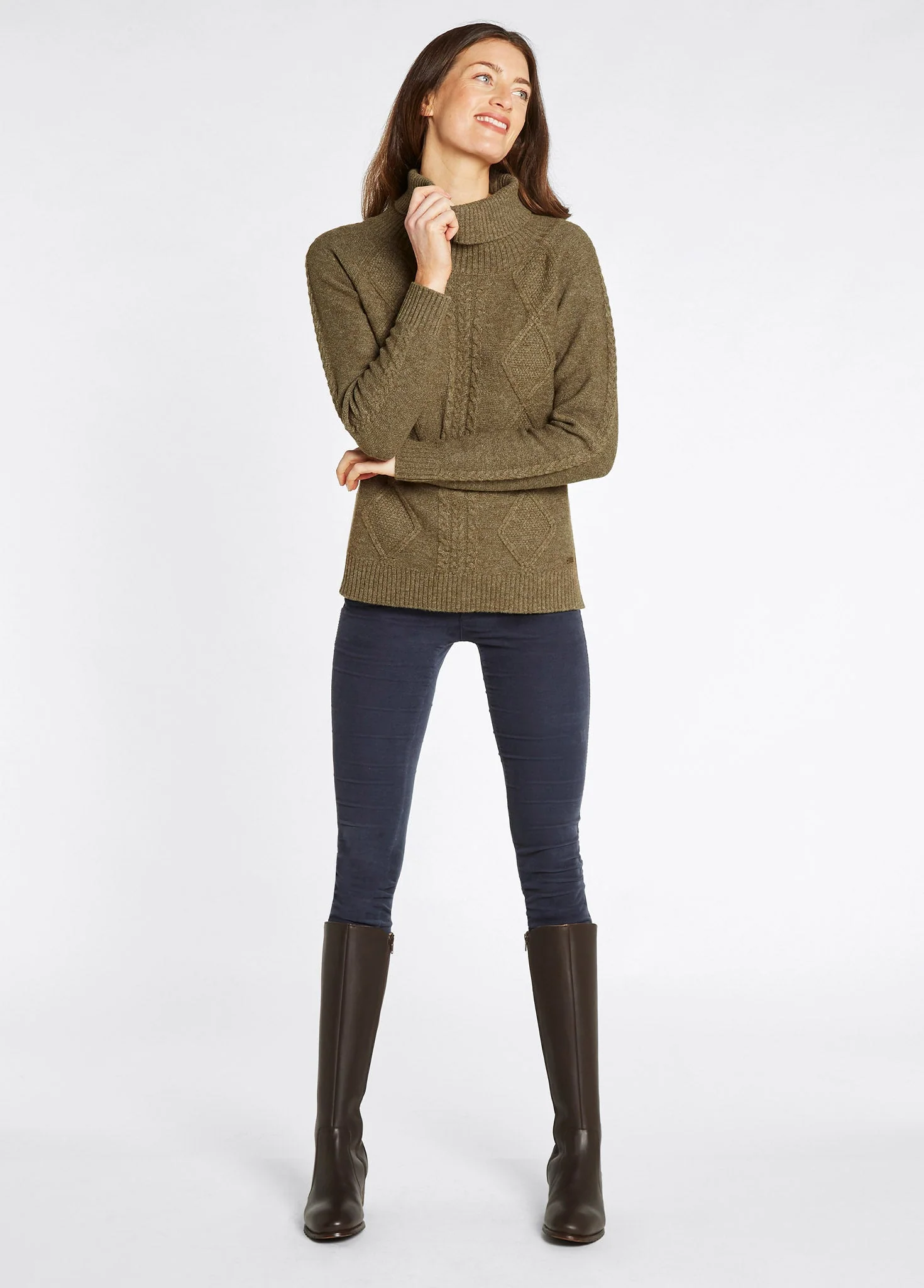 Kirkwood Women's Chunky Sweater - Dusky Green