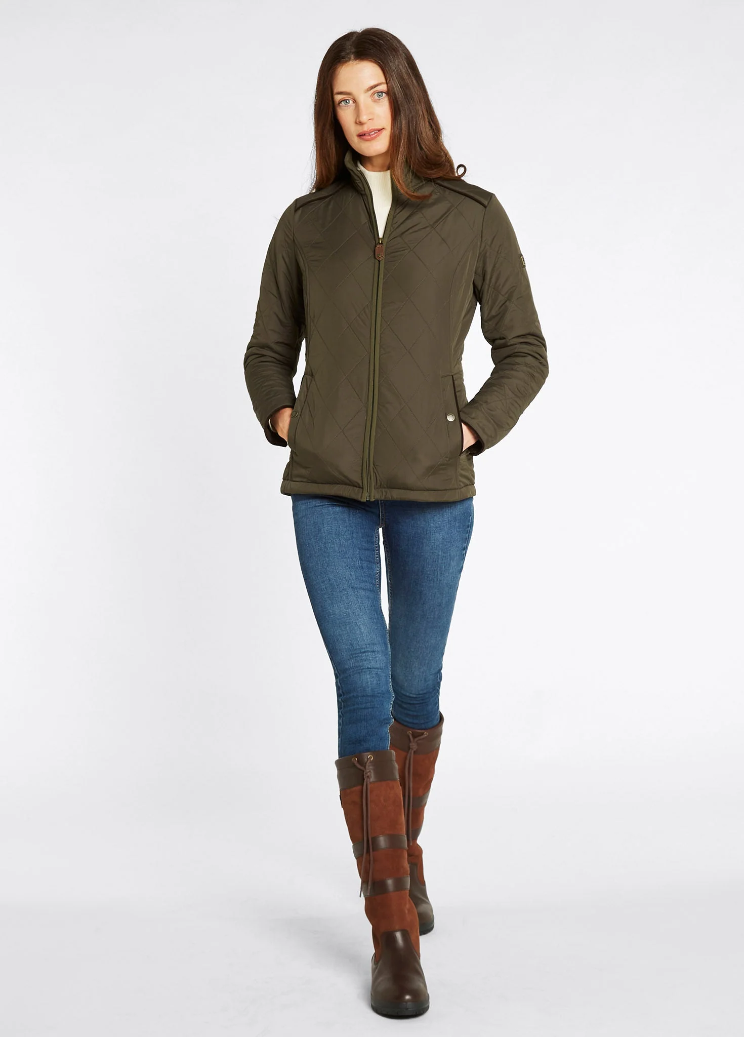 Glenfarne Women's Quilted Jacket - Olive