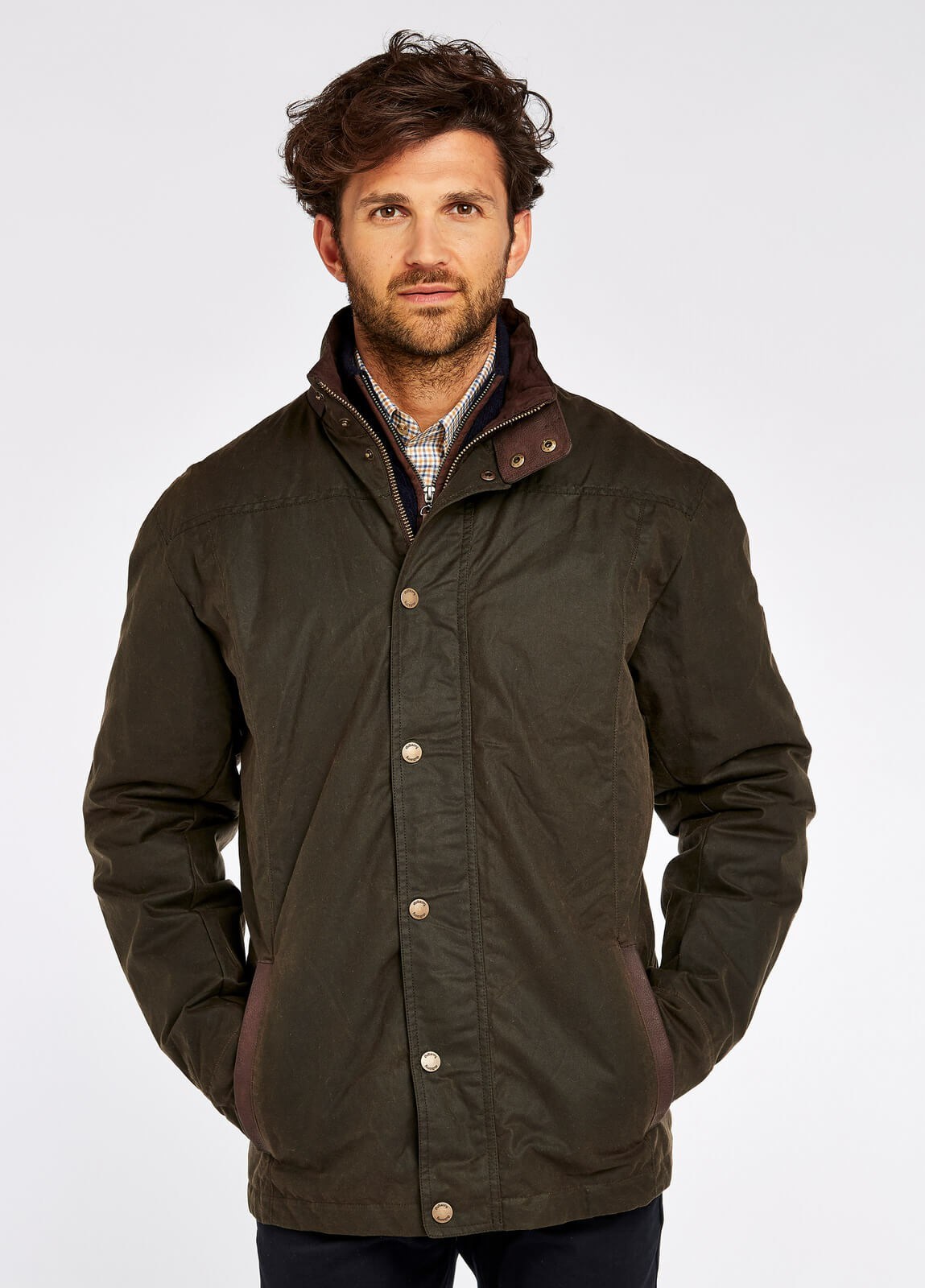 Dubarry Carrickfergus Waxed Men's Jackets Olive